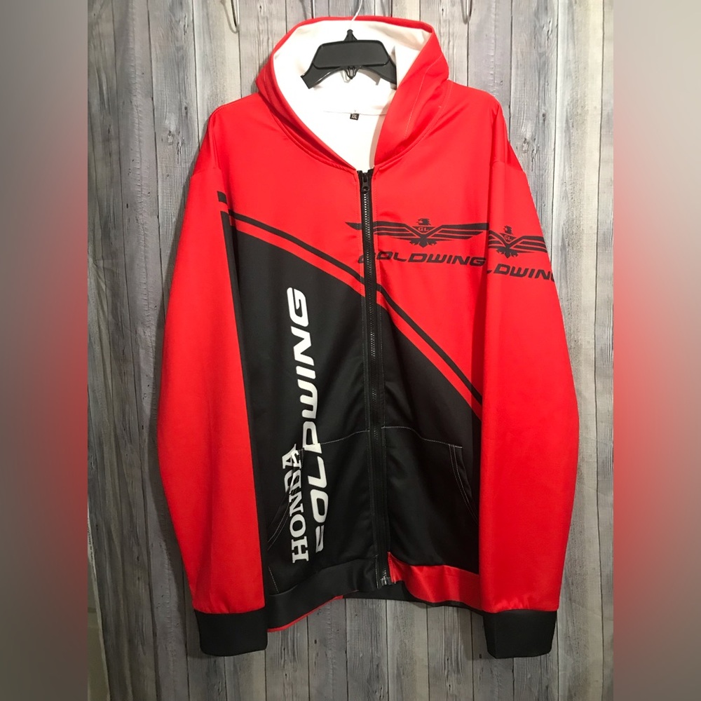 Honda Goldwing Thin Style Zip Up Hoodie Jacket, Lightweight and looks great.